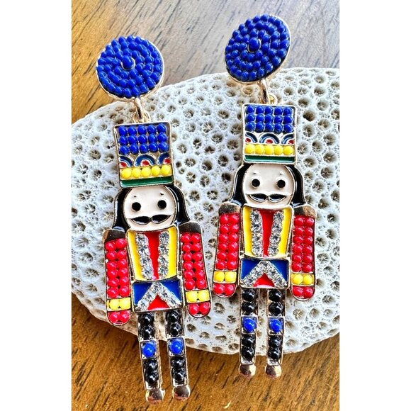 Nutcracker Earrings Toy Soldier New Christmas Ballet Jewelry French Guar… - Picture 6 of 12